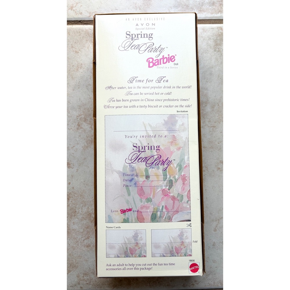 Mattel Spring Tea Party Barbie Doll Avon Special Edition 1997 Vintage - Picture 3 of 5